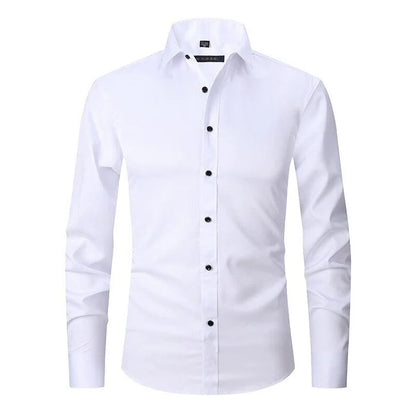 Men's Long Sleeve Dress Shirt Button-Up - Fashinoza
