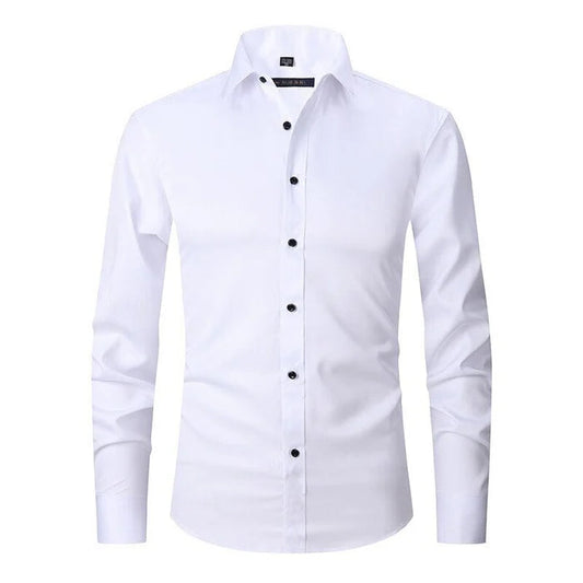 Men's Button Shirt Cotton Wrinkle Resistant - 
Fashinoza