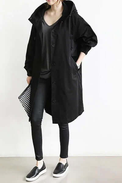 Women's Waterproof Rain Cape Lightweight Breathable Jacket