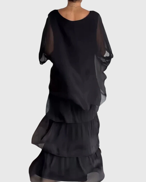 Camille | Womens Boho Layered Maxi Shorts Dress