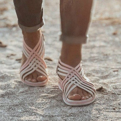 Women's Platform Sandals Strapped Open-Toe