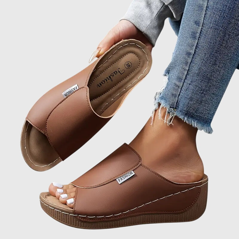 Women’s Platform Slide Sandals Open Toe