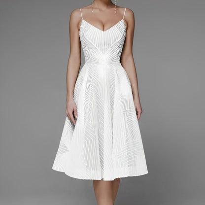 Women's Evening Dress Symmetry Line - 
Fashinoza