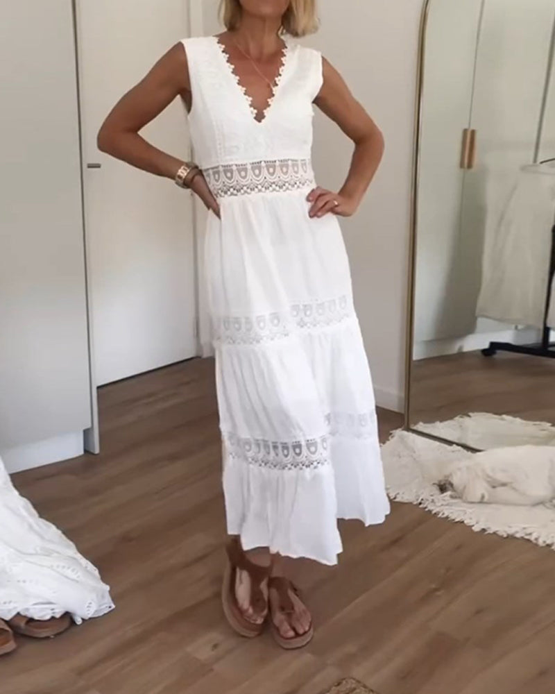 Women's Boho Flowy Wrap Dress