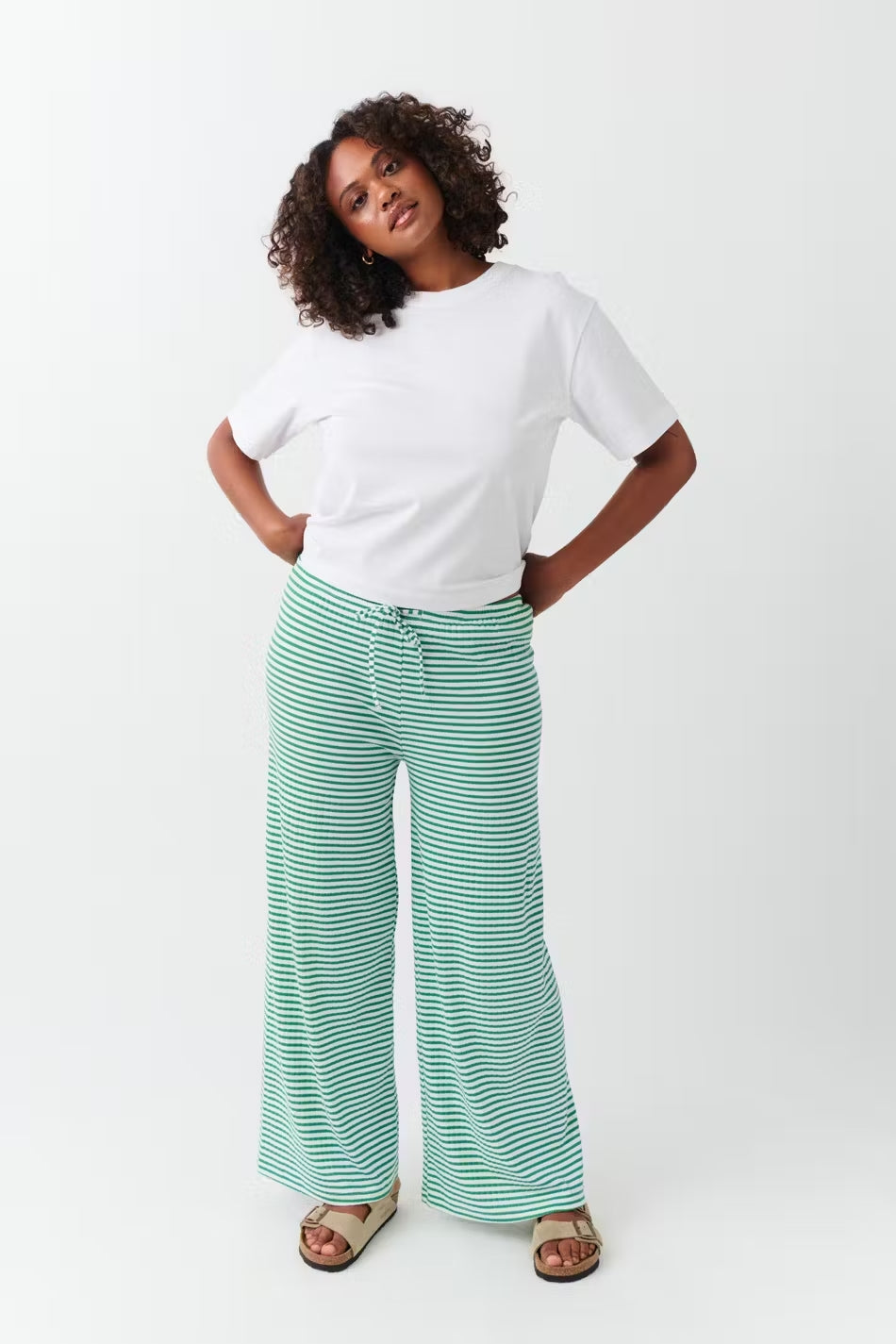 Claire | Women’s Spring Striped Flare Pants