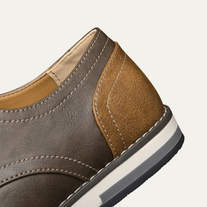 Men's Two Tone Leather Oxford Sneakers