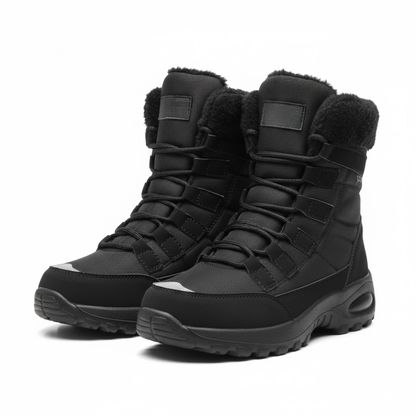 Women's Waterproof Mid-Calf Winter Snow Boots Insulated Outdoor Hiking Footwear