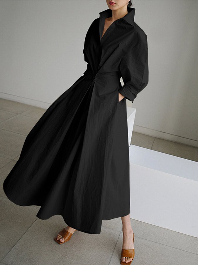 Women's Long Sleeve Wrap Dress