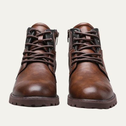 Stanhope Men's Ankle Biker Boots Durable Leather