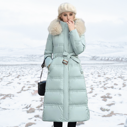 Clara | Women’s Long Hooded Winter Puffer Coat