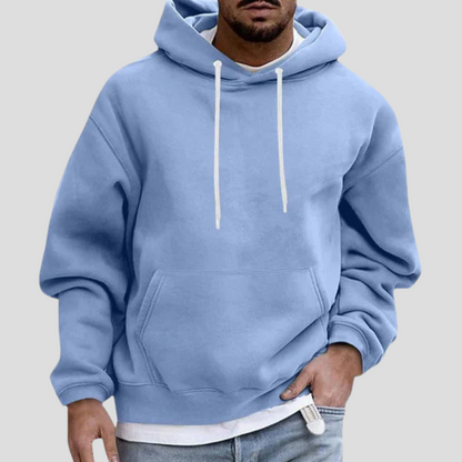 Men's Hooded Sweatshirt With Pockets - Fashinoza