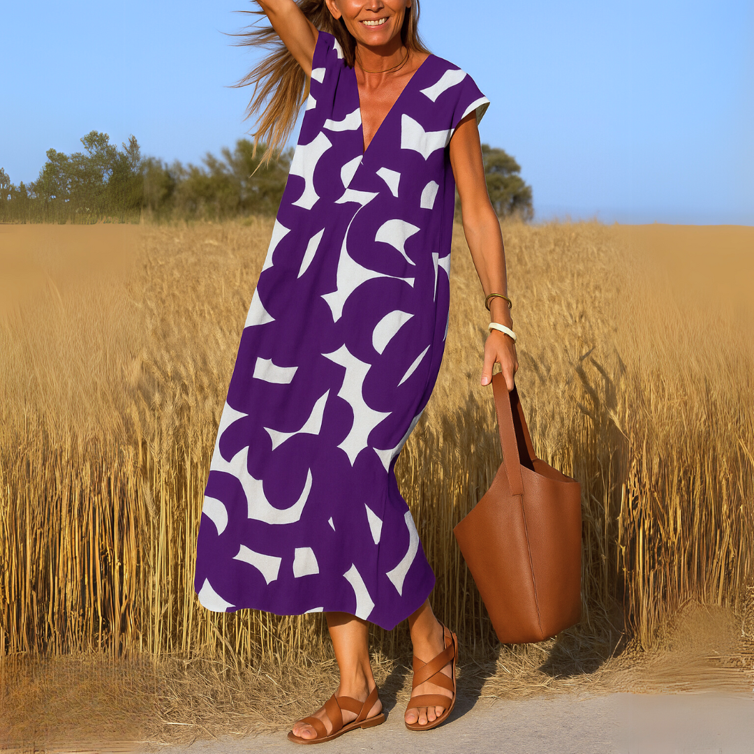 Riley - V-Neck Midi Dress