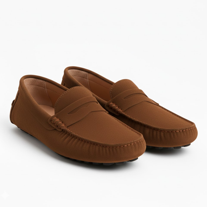 Men's Premium Genuine Leather Slip-On Loafers Classic Handcrafted Driving Moccasins