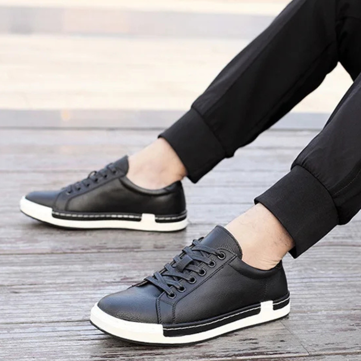 Men's Classic Lace Up Leather Shoes Brown
