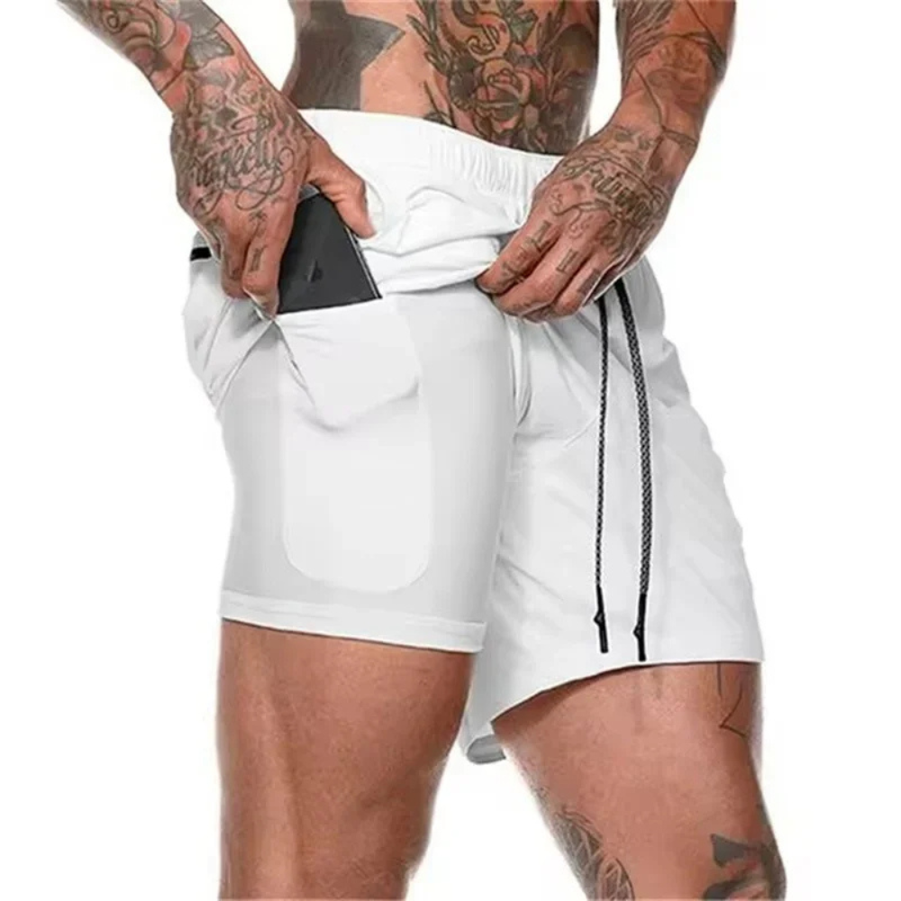 Men's Sport Shorts 2-In-1 Athletic Comfortable