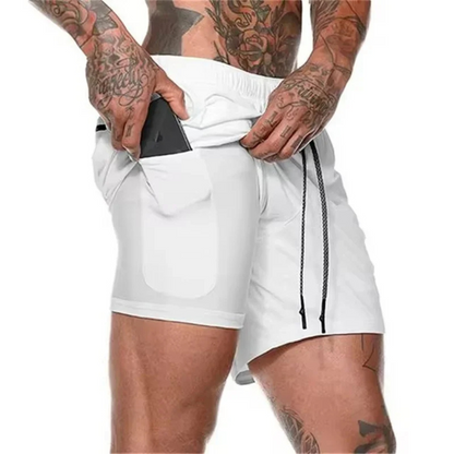 Men's Sport Shorts 2-In-1 Athletic Comfortable