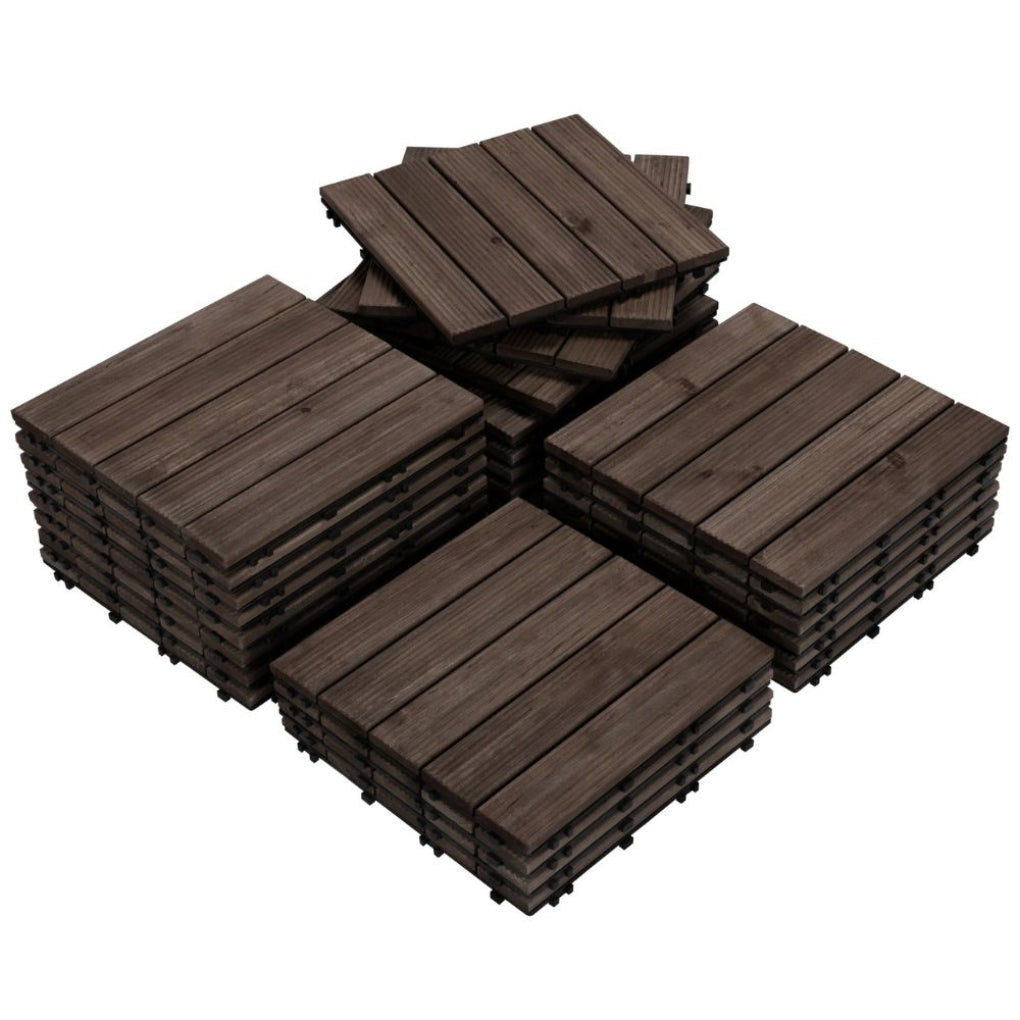 Wood Interlocking Tiles Indoor Outdoor Use