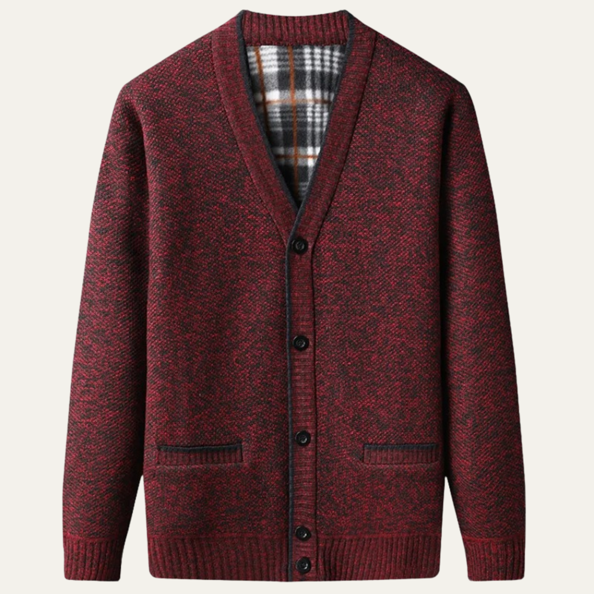 Men's Knit Button Up Cardigan Warm Layer
