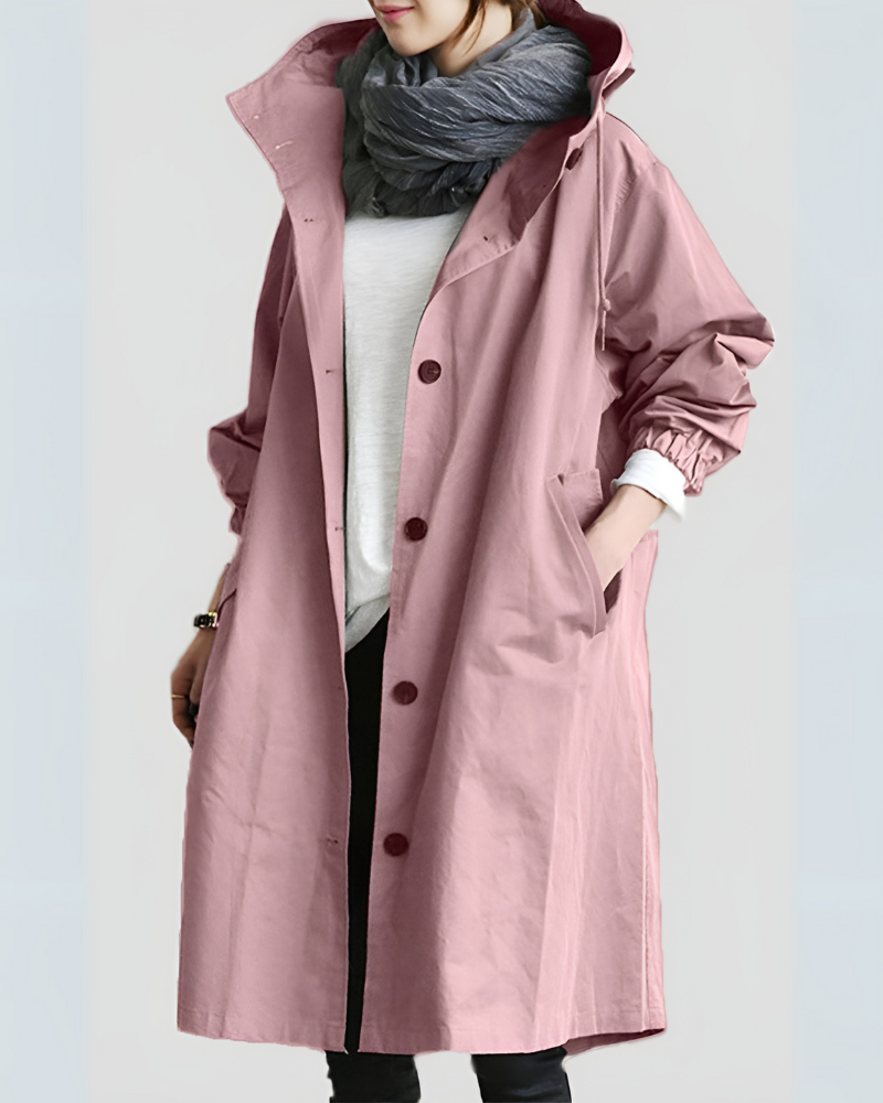 Women's Hooded Trench Coat Classic