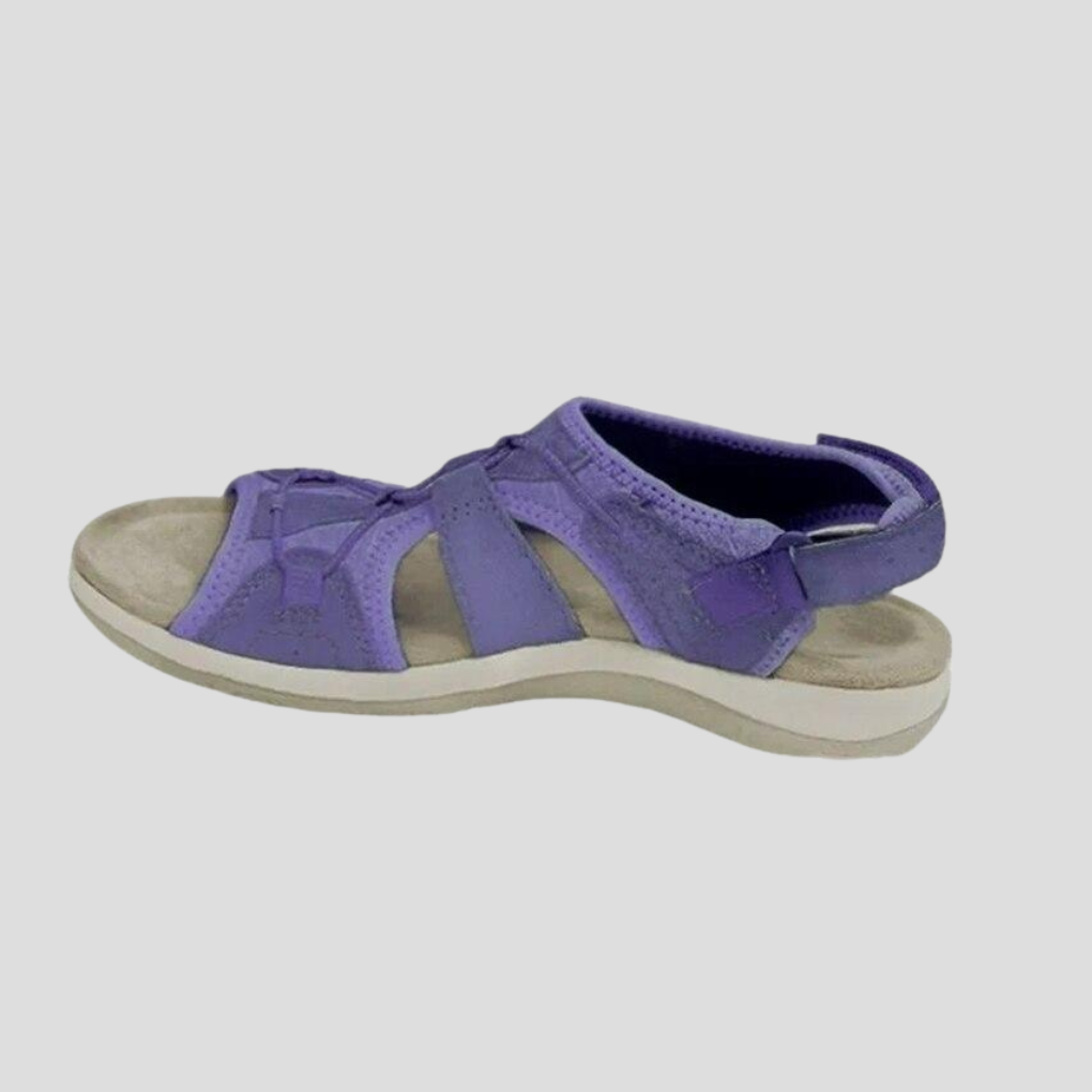 Women's Strappy Sandals Leather Brown