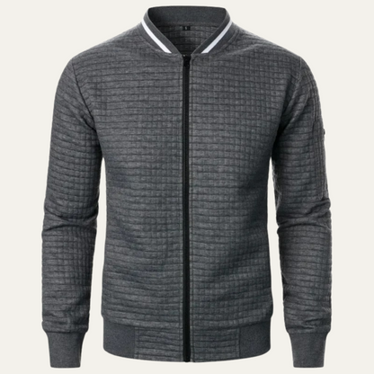 Livingston Men's Quilted Bomber Jacket Lightweight - Fashinoza