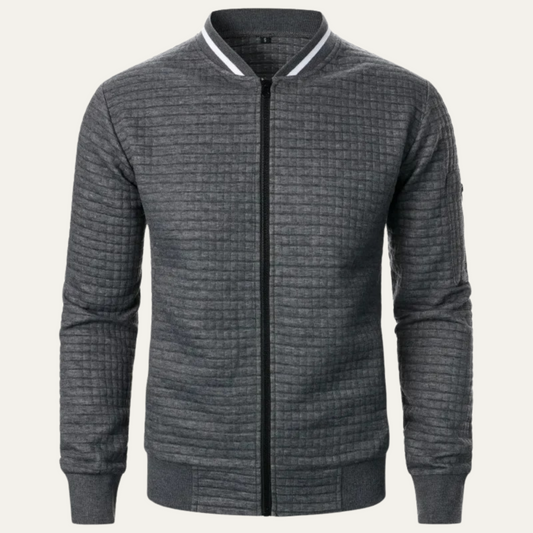 Livingston Men's Quilted Bomber Jacket Lightweight - Fashinoza