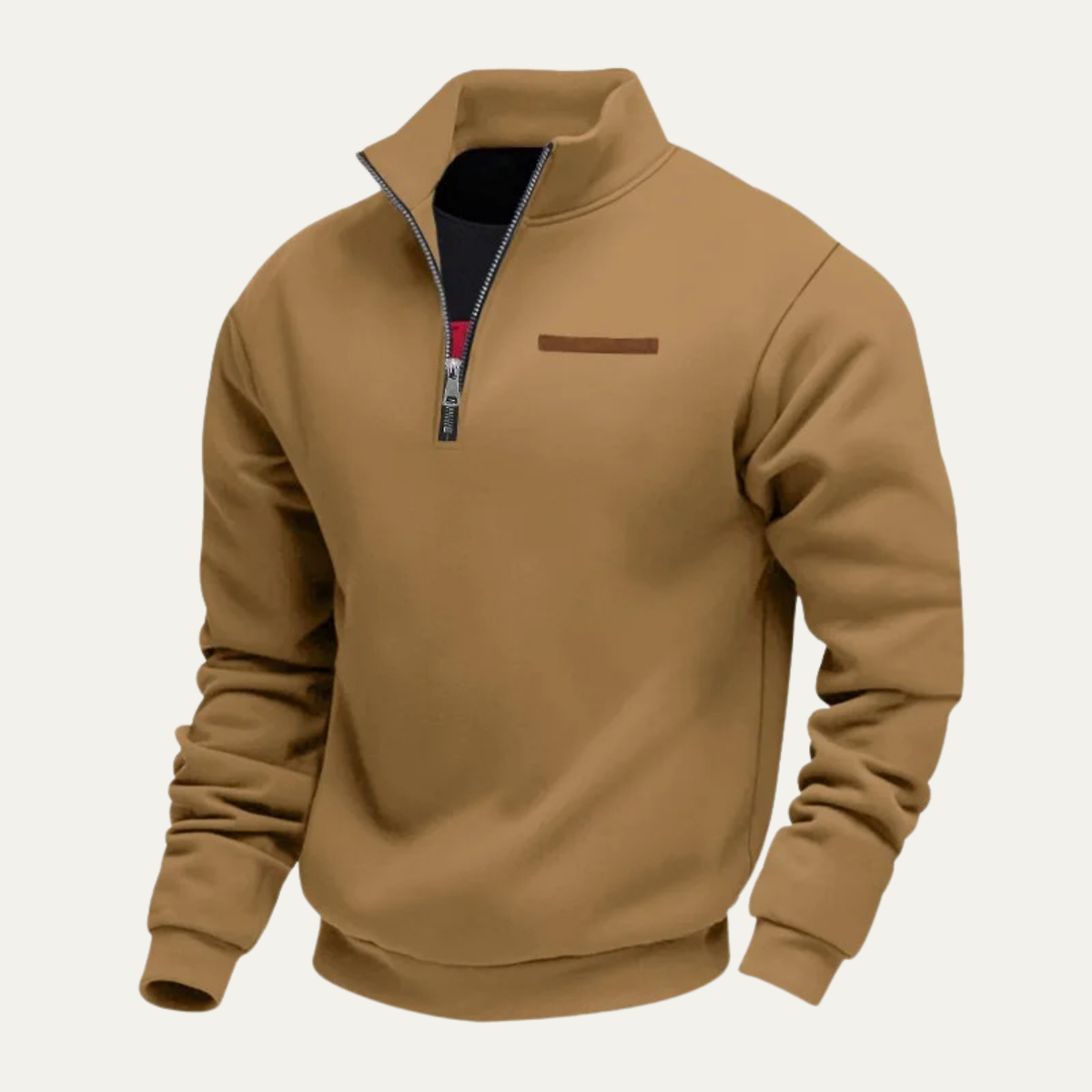 Men's Half Zip Sweater Warm Stand Collar Silverbrook