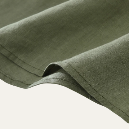 Men's Linen Casual Shirt Green