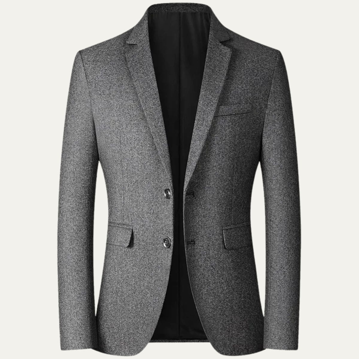 Men's Slim Fit Blazer Suit Navy Blue Turn Down Collar