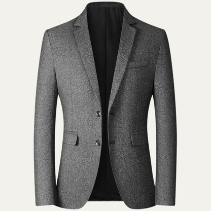 Men's Slim Fit Blazer Suit Navy Blue Turn Down Collar