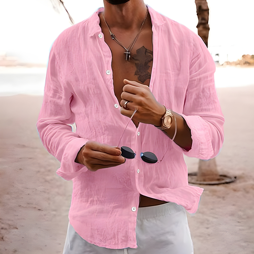 Men's Long Sleeve Button Shirt