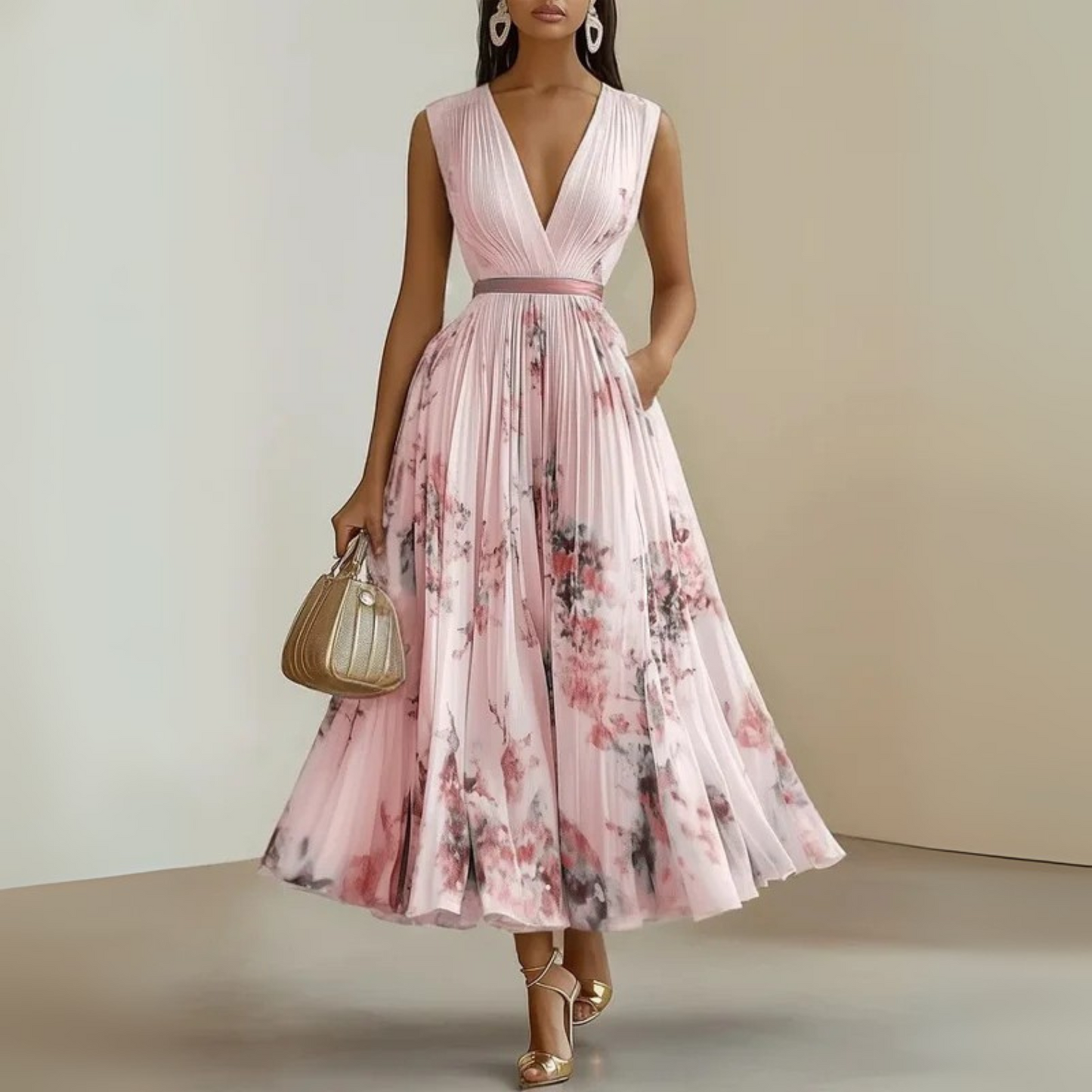 Women's Pleated Summer Dress
