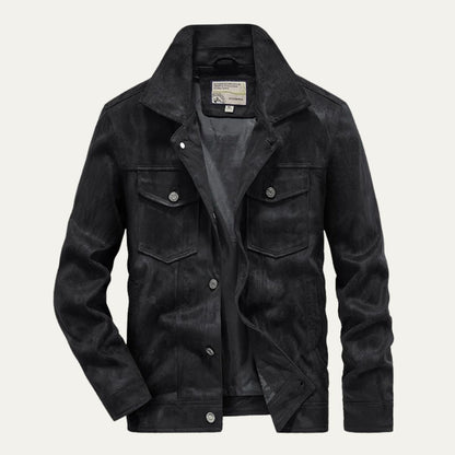 Montclair Men's Suede Cargo Jacket Lightweight