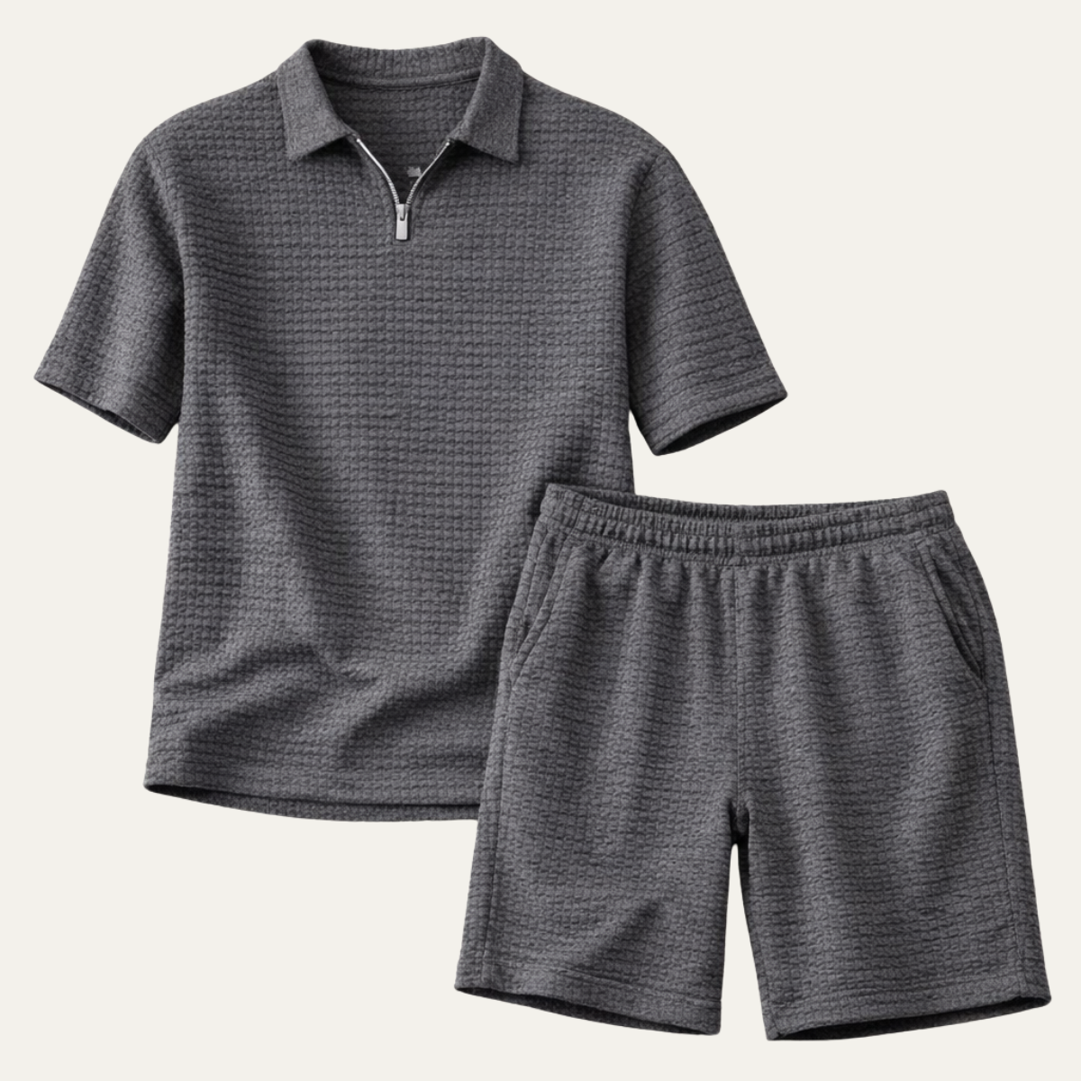 Ashcroft Men's Polo Shirt Shorts Set Casual Summer - Fashinoza