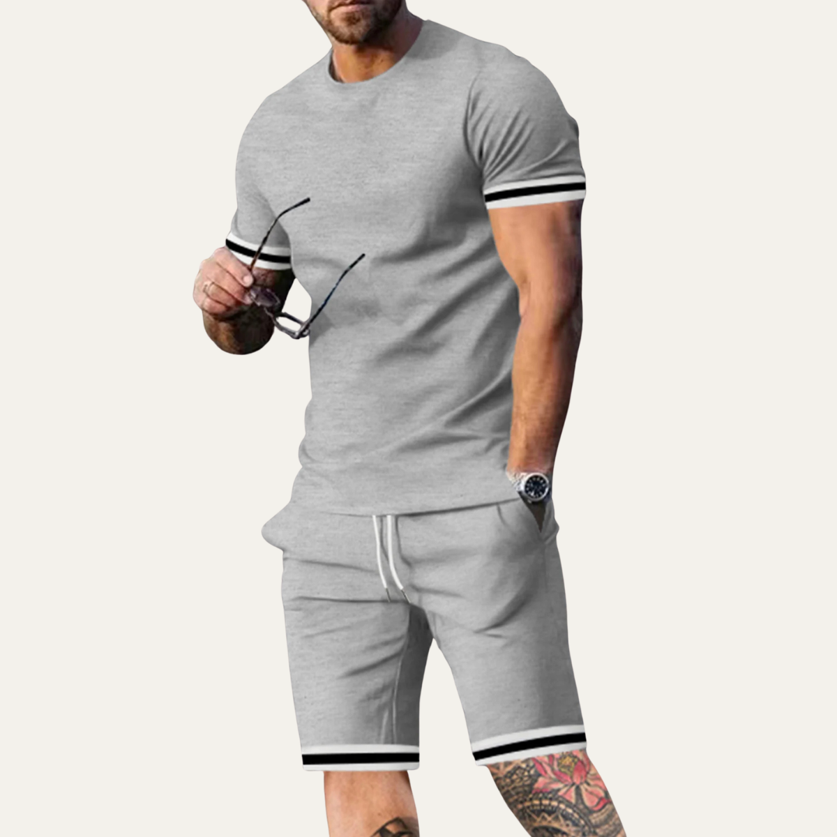 Men's Casual Summer Set T Shirt and Shorts