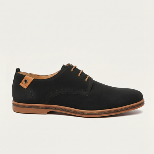 Devon Men's Suede Derby Shoes Classic Style - Fashinoza