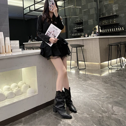 Women's Studded Western Boots