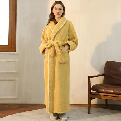 Luxe Fleece Bathrobe Soft Warm Comfortable