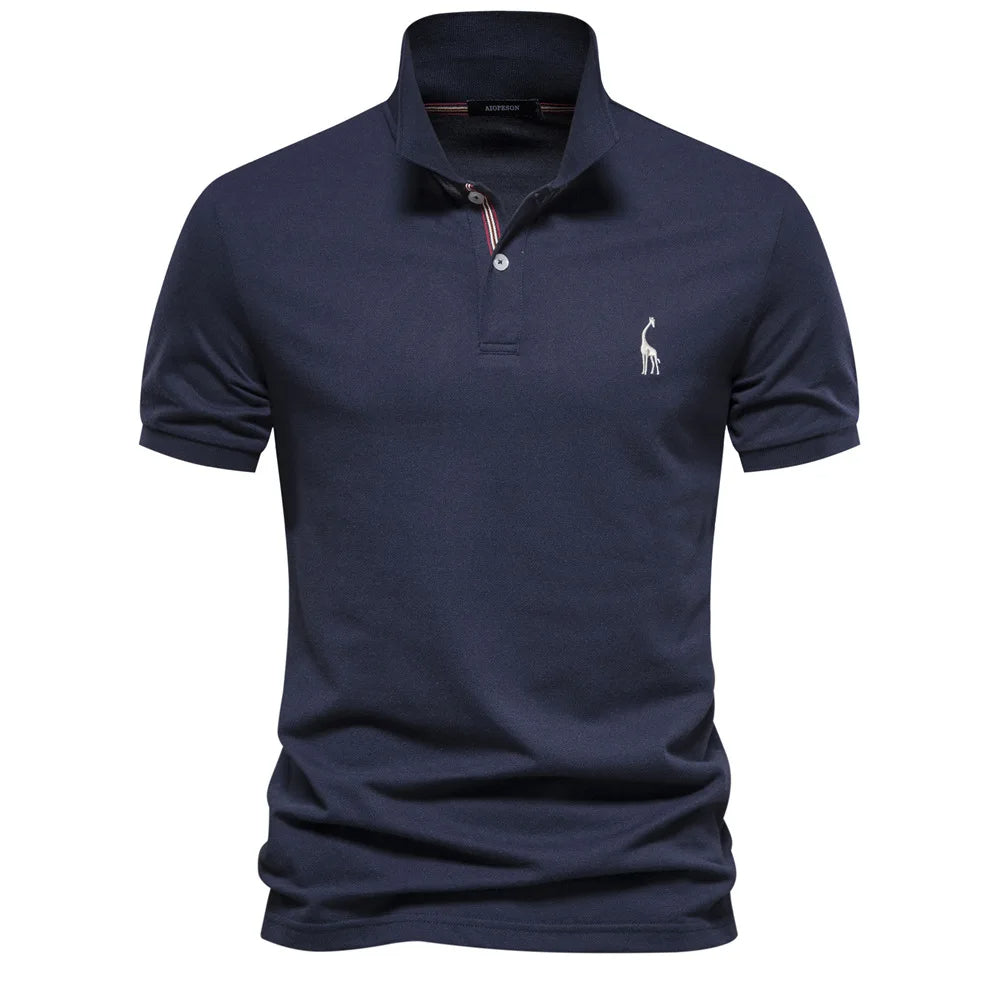 Men's Embroidered Polo Classic Timeless Style