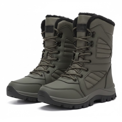 Women's Thermal Fleece Lined High Top Snow Boots Resilient Weatherproof Winter Booties