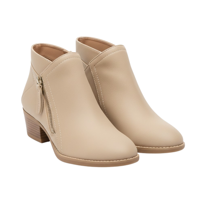 Women's Elegant Autumn Suede Ankle Boots Side Zipper Platform Chelsea Booties