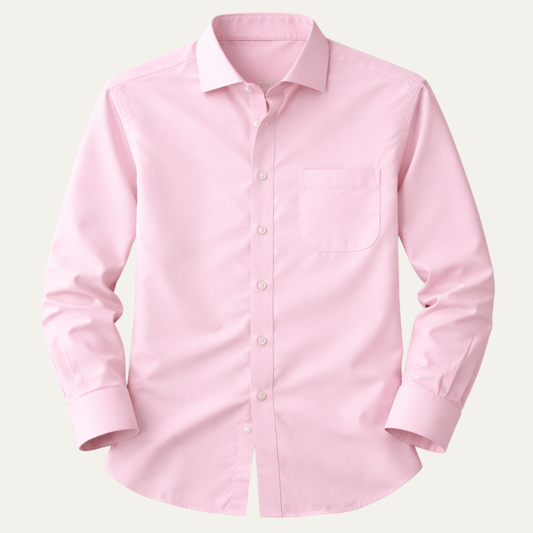 Men's Slim Fit Stretch Dress Shirt Lightweight - Fashinoza