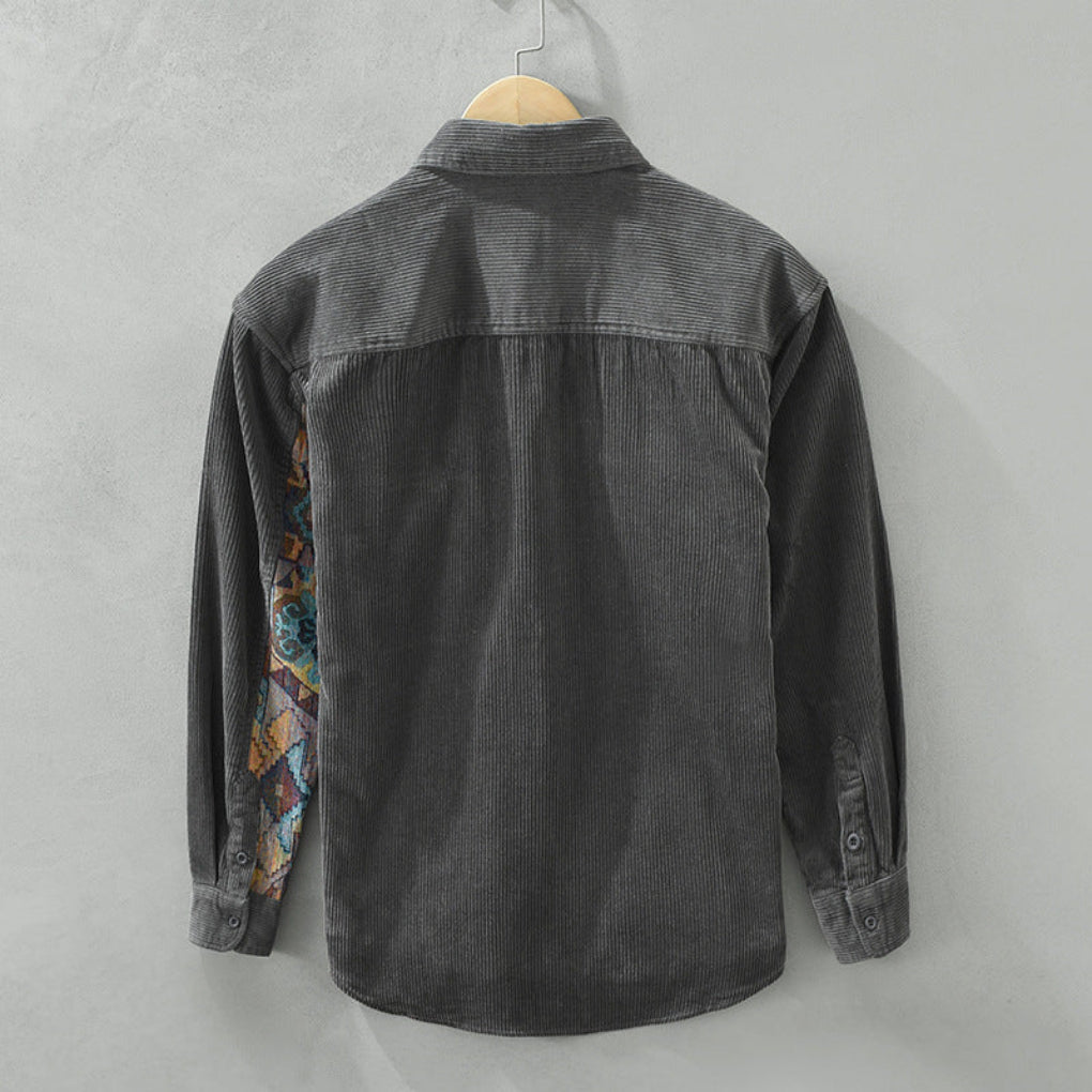 Men's Classic Long Sleeved Shirt Vintage Style