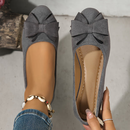 Women's Round Toe Ballet Flats Slip-On Shoes