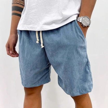 Men's Striped Drawstring Shorts