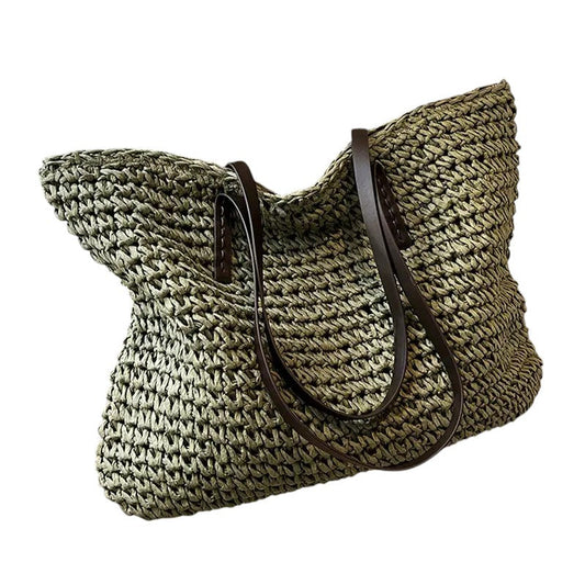 Large Canvas Beach Tote Bag - Fashinoza
