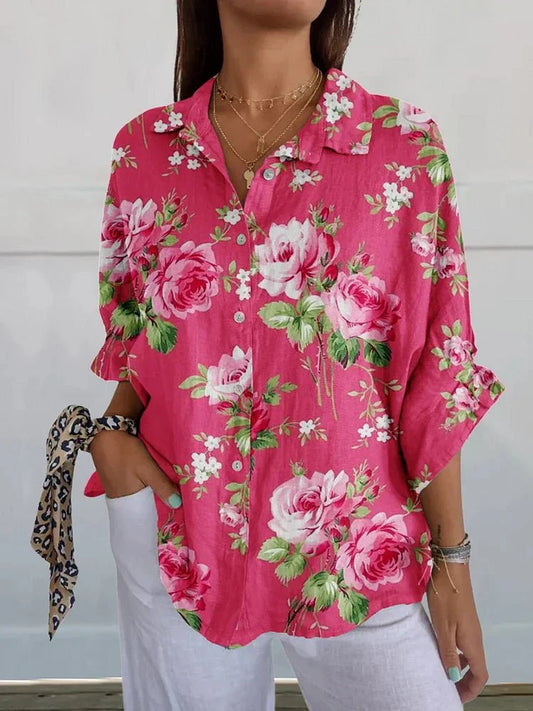 Gina | Rose Floral Blouse