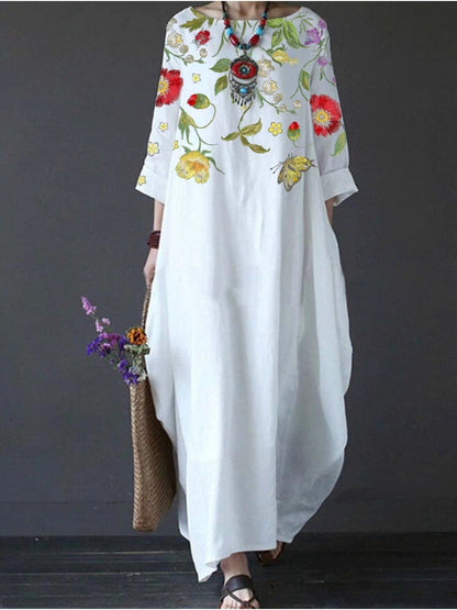 Women's Floral Maxi Dress Casual