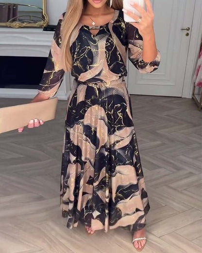Elegant Chiffon Maxi Gown