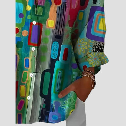 Women's Geometric Pattern Blouse